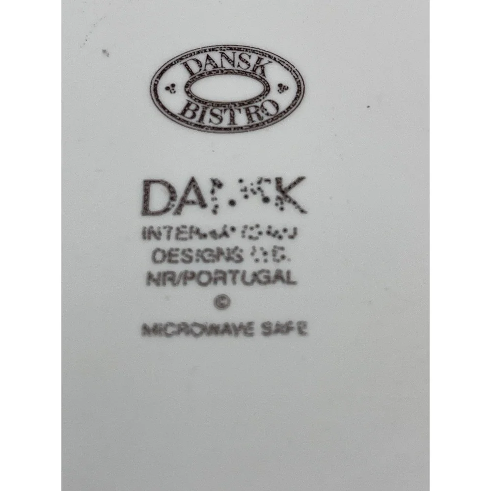 Dansk Bistro Christianshavn Blue Bread & Butter Plate Scandinavian 7 1/4